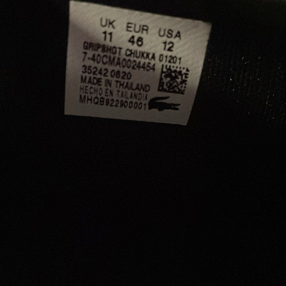 Lacoste - Mens Gripshot Chukka Leather Popped Heel Shoes - Picture 5 of 5